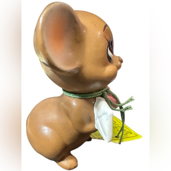 Vintage Josef Orig. ROMANTIC  MOUSE  FLOWER BOUQUET “To My Love” JAPAN 2.5” - Picture 6 of 13